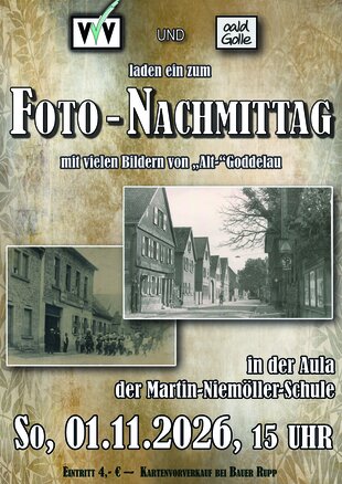 Plakat zum Foto-Nachmittag am 1. November 2026